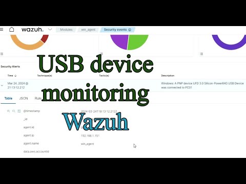 Видео: Мониторинг usb устройств в wazuh