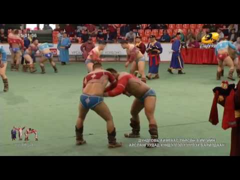 Видео: Дундговь аймгийн арслан цолтонд хүндэтгэл үзүүлэх барилдааны 1 даваа