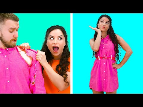 Видео: Переделайте старую одежду! || Крутые модные лайфхаки и идеи с одеждой