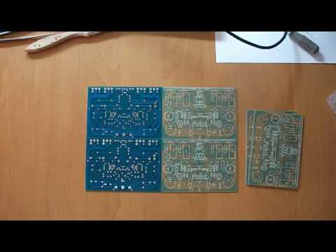 Видео: печатные платы высококачественного усилителя  LANZAR