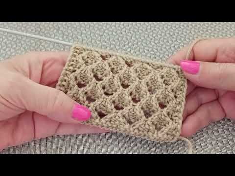 Видео: Очень красивый ажурный узор спицами поворотными и круговыми рядами.