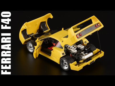 Видео: Суперкар: Ferrari F40 • Herpa 1:43 • Сделано в Западной Германии тридцать лет тому назад