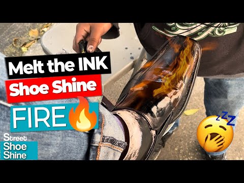 Видео: MELT the INK 👊👊 Лучшая уличная чистка обуви в МЕКСИКЕ #ASMR #shoeshine