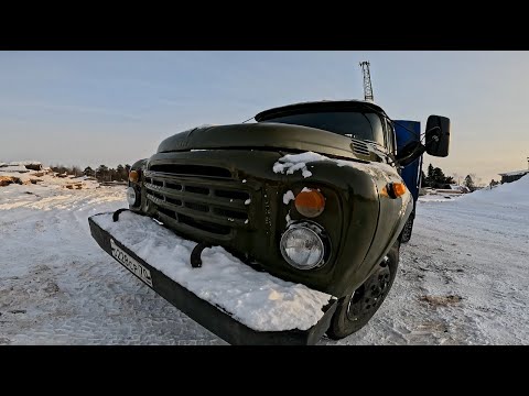 Видео: ЗИЛ-130 работает на доставке! Кран КС грузит дрова!