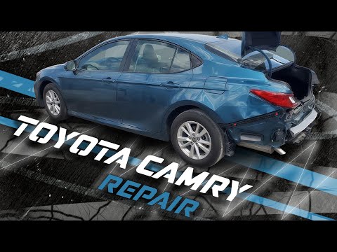 Видео: 🔧Wrecked Camry 2024: body repair without used parts. 🔧Кузовной ремонт без б/у деталей