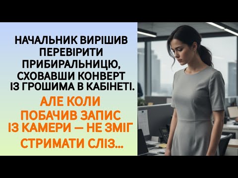 Видео: 🇺🇦|| НАЧАЛЬНИК ВИРІШИВ ПЕРЕВІРИТИ ПРИБИРАЛЬНИЦЮ, СХОВАВШИ КОНВЕРТ ІЗ...|| Життєва історія 