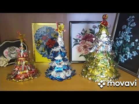 Видео: Легко и просто - Новогоднее настроение на столе из фантиков