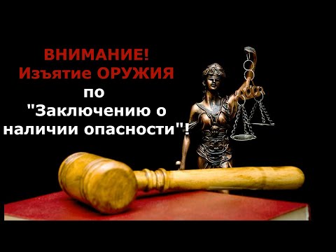 Видео: Внимание! Оружие могут изъять по Заключению о наличии опасности.