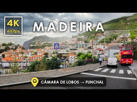 Видео: Езда по МАДЕЙРЕ, Португалия 🇵🇹 | Câmara De Lobos → Фуншал | Живописный Автотур в 4K