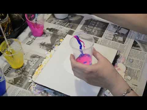 Видео: Акриловая заливка в технике  "перевёрнутый стакан" без силикона.