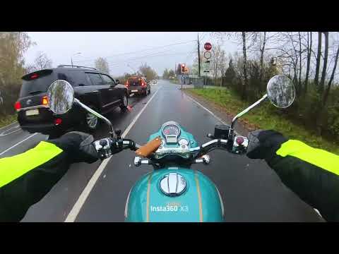 Видео: Royal Enfield Classic 650 безмолвная езда (звук двигателя) #royalenfield #classic650 
