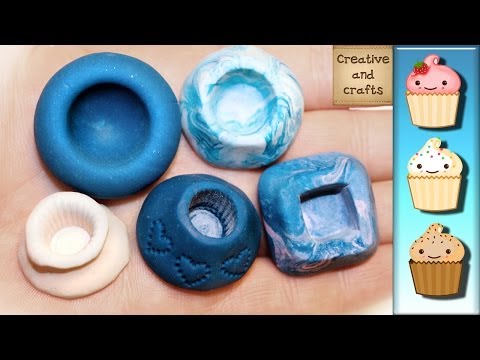 Видео: Полимерная глина - Делаем жесткий МОЛД для Капкейка