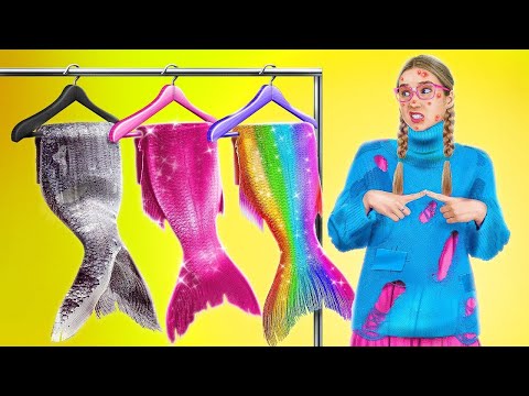 Видео: КАК СТАТЬ РУСАЛКОЙ || Невероятные трюки по трансформации! Готовим еду для Русалки от 123 GO! FOOD