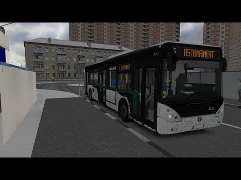 Видео: Omsi 2 Казахстан Нур-султан. Маршрут 6 обратный рейс