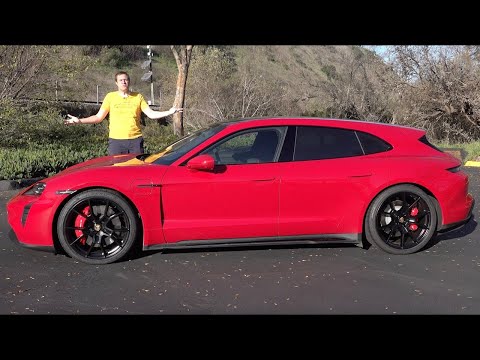 Видео: Porsche Taycan GTS Sport Turismo 2022 года - это очень крутой универсал