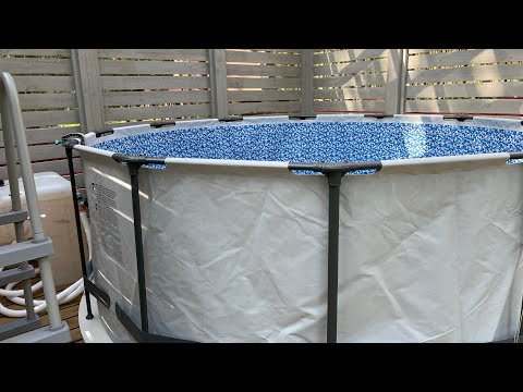 Видео: Каркасный бассейн bestway steel pro max