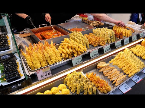 Видео: Приготовление 14 видов темпуры и 12 суши-роллов в течение всего дня / Tteokbokki, Sundae