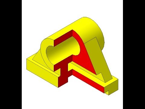 Видео: Видеоуроки Компас 3D. Урок 6  Изометрия с вырезом четверти