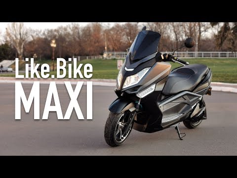 Видео: Электроскутер Like.Bike Maxi - Первый взгляд