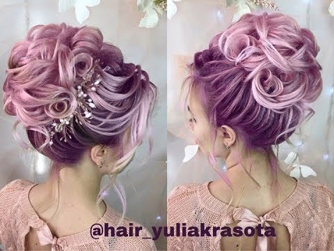 Видео: Свадебная причёска. Высокий пучок. Текстурная причёска. Юлия Красота. Причёски на выпускной