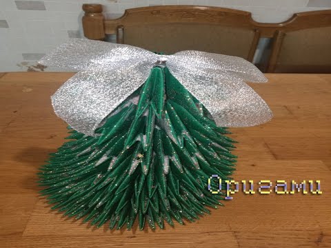 Видео: Новогодняя Ёлка из Оригами Модулей