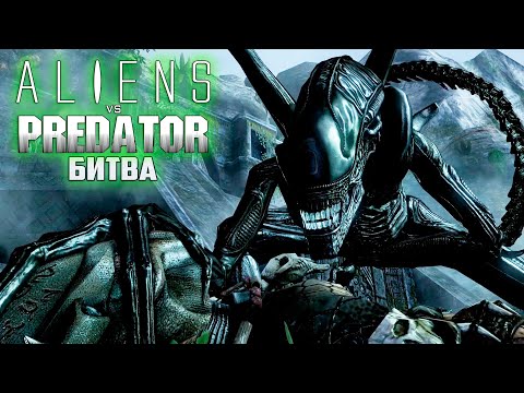 Видео: Бой Чужого с Хищниками    ALIEN vs PREDATOR Прохождение #8