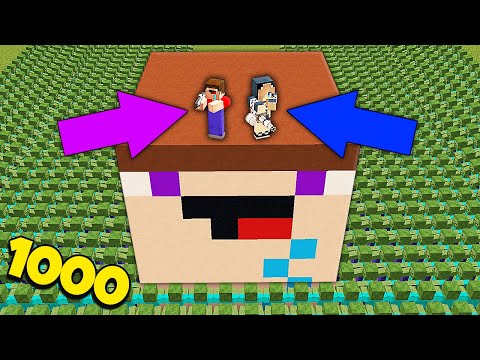 Видео: ДОМ В ГОЛОВЕ НУБА И ДЕВУШКИ ПРО ПРОТИВ 1000 ЗОМБИ В МАЙНКРАФТ 100% ТРОЛЛИНГ ЛОВУШКА MINECRAFT