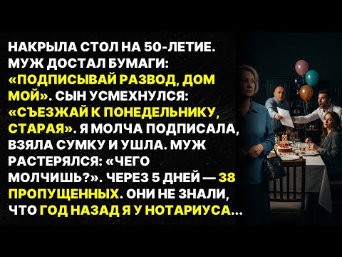 Видео: Муж с сыном выгнали в юбилей, через 5 дней 38 звонков