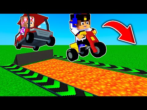 Видео: ОГРОМНЫЙ ТРАМПЛИН НУБА против ТРАМПЛИН ПРО в МАЙНКРАФТ ! ДЕВУШКА ВИДЕО ТРОЛЛИНГ MINECRAFT БИТВА