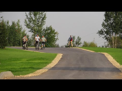 Видео: Лыжероллерная трасса в районе Крюково, Зеленоград, 11 октября 2021 года