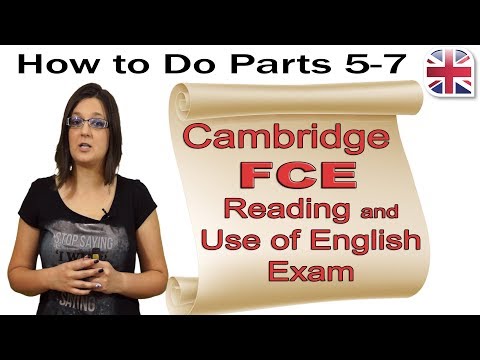 Видео: Экзамен FCE (B2 First) по чтению и использованию английского языка (часть вторая) — как сдавать ч...