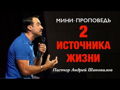 Видео: МИНИ-ПРОПОВЕДЬ «Два источника жизни» Пастор Андрей Шаповалов