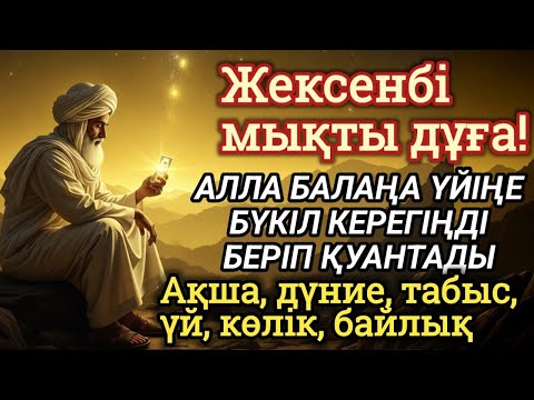 Видео: 🕌 Тыңда Өте күшті дұға жексенбі - Алла бір күнде ойламаған ақша байлық жібереді, ризығың көбейеді