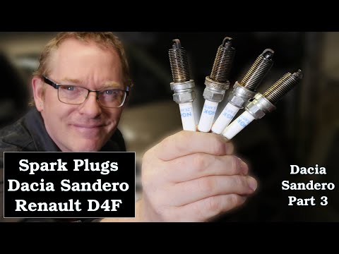 Видео: Часть 3 — Замена свечей зажигания на Dacia Sandero с двигателем Renault D4F 1.2 Clio Twingo Modus