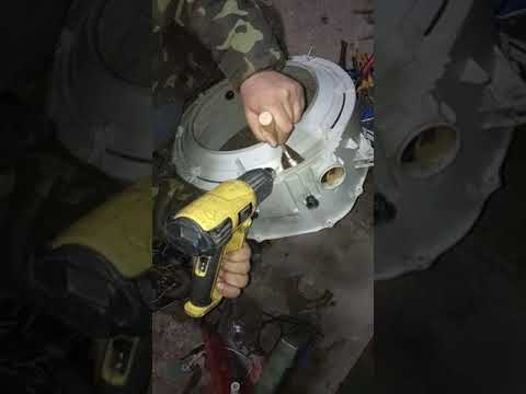 Видео: Пайка  бака стиральной машины LG WD 80158NP