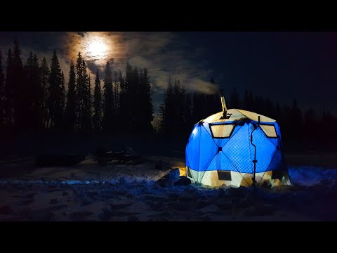 Видео: НОЧЬ НА ЛЬДУ \ КУШАЛИ ПРЯМО НА ПЕЧКЕ \ НЕОЖИДАННАЯ ВСТРЕЧА И КУЧА РЫБЫ \ ЗИМНЯЯ РЫБАЛКА С УСТАИЧЕМ