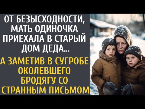 Видео: От безысходности, мать одиночка приехала в старый дом деда… А заметив в сугробе околевшего бродягу…