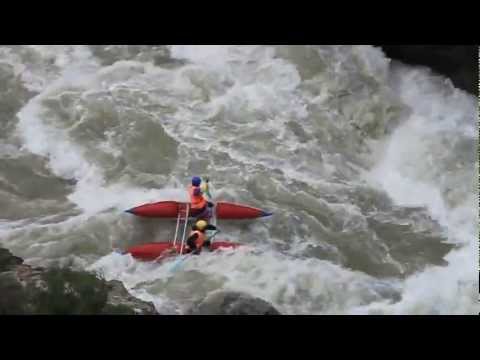 Видео: Порог Горизонт, самый опасный и сложный на нижней Чуе