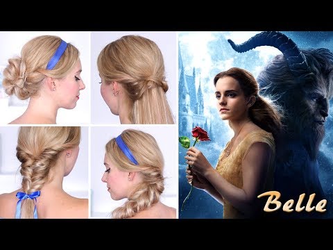 Видео: Красавица и чудовище 🌹 Причёски Белль на каждый день 🌹 для средних и длинных волос