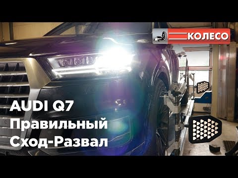 Видео: Правильный Сход-Развал на AUDI Q7 по шагам. Теория и практика | КОЛЕСО.ру