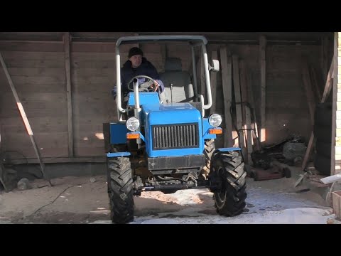 Видео: Самодельный полноприводный трактор 4x4. Обзор