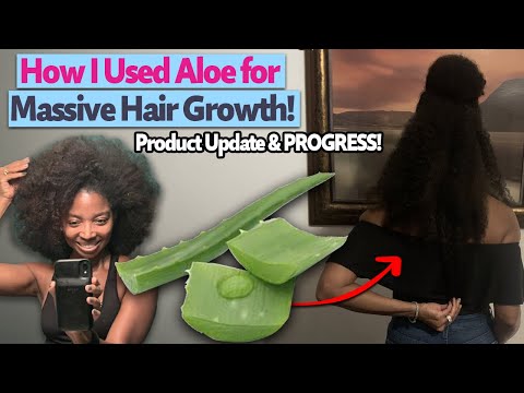 Видео: Гель алоэ для более длинных и здоровых натуральных волос в 58 лет! | Длинные натуральные волосы п...