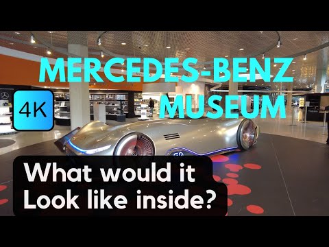 Видео: [4k]Прогулка по музею Mercedes Benz,пойдем в музей.история автомобиля,Модель автомобиля.новая машина