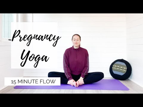 Видео: ПРЕНАТАЛЬНАЯ ЙОГА-ПРОГРАММА | 15-минутная йога для беременных во 2-м и 3-м триместре с LEMon Yoga