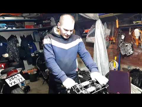 Видео: YAMAHA R-1  2011 г ,  Ремонт и установка ГБЦ .