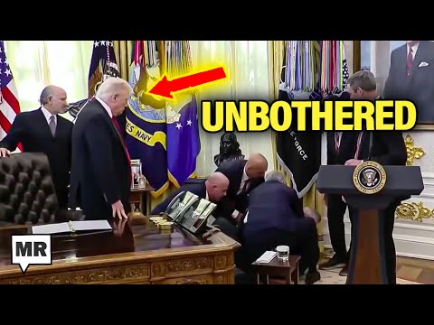 Видео: Хаотичный обморок марионетки Трампа в Белом доме