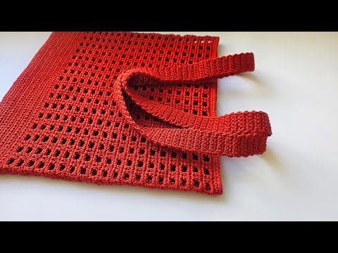 Видео: Шоппер сетка крючком / вязаная сумка крючком / Crochet bag