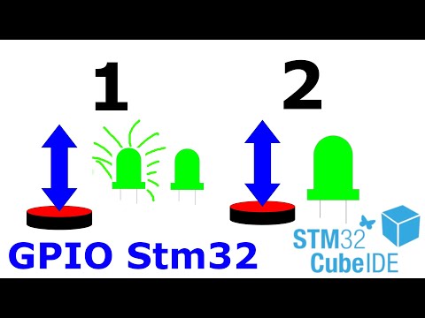 Видео: Кнопка и светодиод №4. Stm32 CubeIDE.