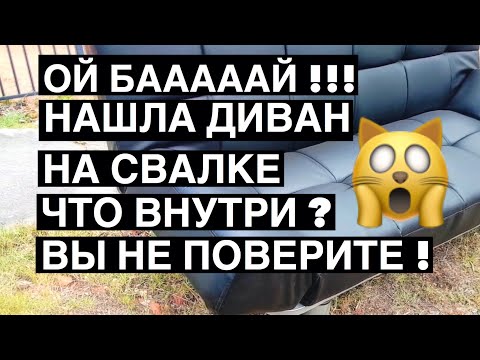 Видео: ШОК ! НАШЛА ДИВАН НА СВАЛКЕ А ВНУТРИ ! ВЫ НЕ ПОВЕРИТЕ . АВСТРАЛИЯ ШПЕРМЮЛЬ