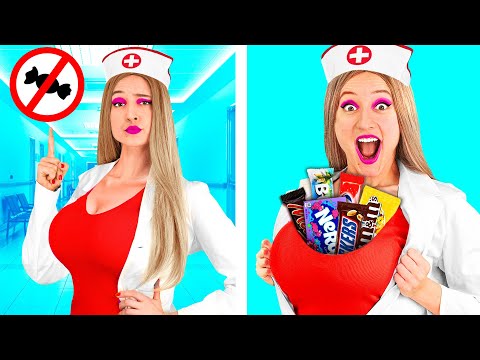 Видео: Как Пронести Еду в Больницу | Сумасшедший Челлендж от Funny Funny